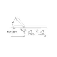 Silhoute Tone Laguna Sand Esthetics Table Specs and Measurement Diagram